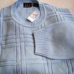 NWT Men's Jos A Bank Light Blue Sweater Size XL